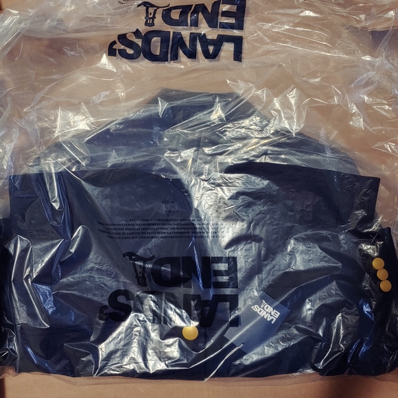 NWT Lands' End Boys Wool Blazer Jacket Dark Blue Navy Suit Jacket size 10H Husky - Picture 7 of 12